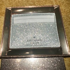 Kate Spade glitter card holder